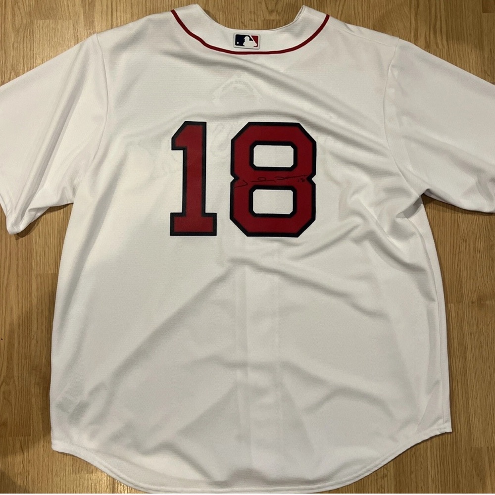 Johnny Damon Signed Boston Red Sox Home Jersey
